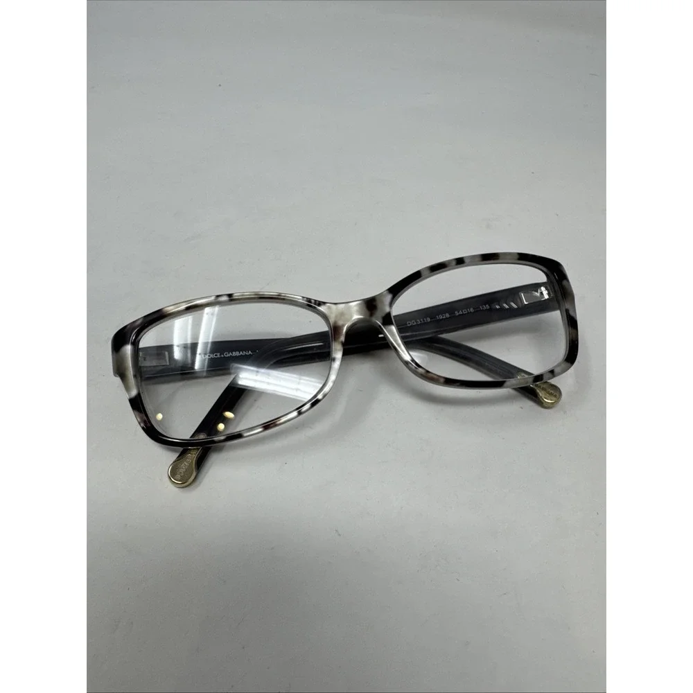 Dolce & Gabbana Eyeglasses DG 3119 1924 Black/Beige Floral Frames Only 54-16 135